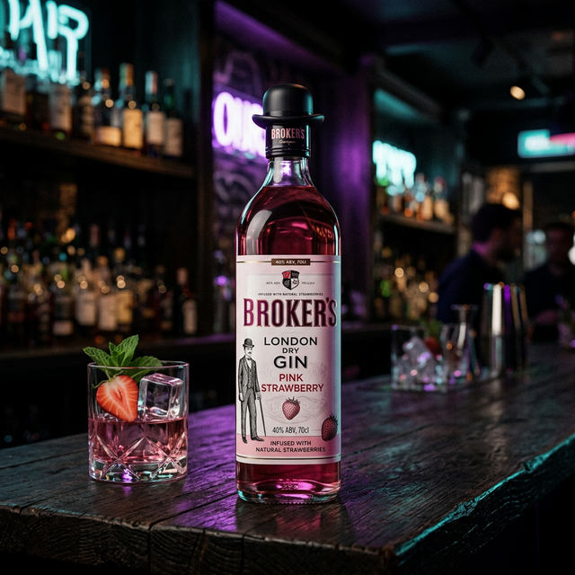Broker's Strawberry Pink Gin